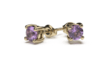 Amethyst stud earrings