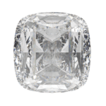 Cushion cut moissanite