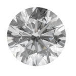 Round brilliant cut moissanite